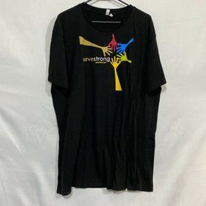 Servestrong Showing Love And Telling Why District Threads Mens Black T Shirt 2XL